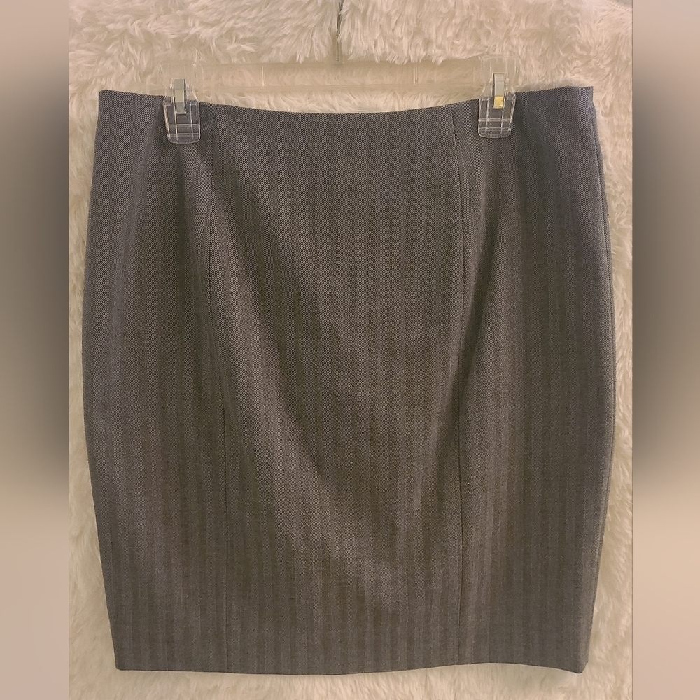 ANTONIO MELANI‎ Gray Women's Pencil Skirt - Size 12